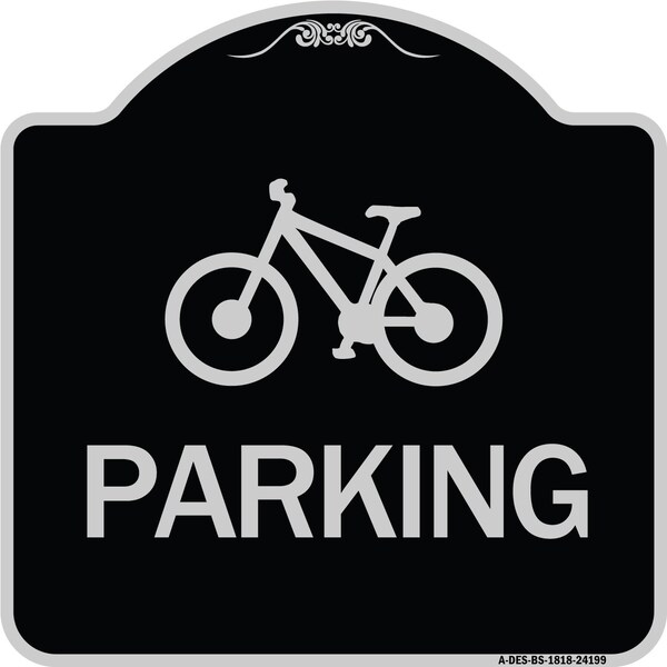D4-3 Bicycle Parking Bicycle Parking Heavy-Gauge Aluminum Sign, 18" x 18", BS-1818-24199